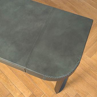 Письменный стол Saint Malo Desk, Black Matt Metal RM натуральная кожа Lawn Green Franco