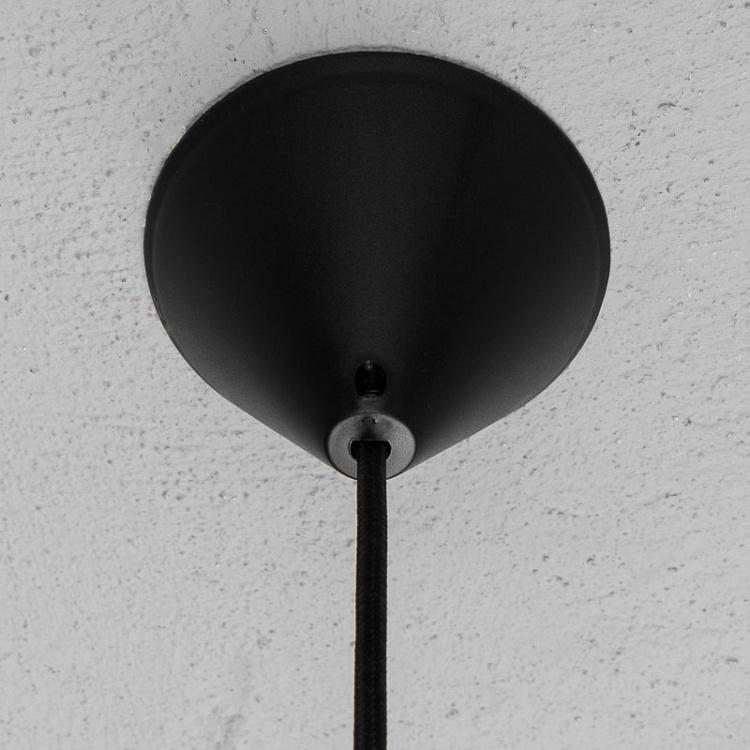 Подвесной светильник Эос, красные перья, чёрный провод, M Eos Hanging Lamp Red Feathers Black Cord Medium