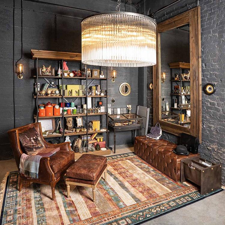 Стеллаж из кедра и железа Cedar And Iron Shelf