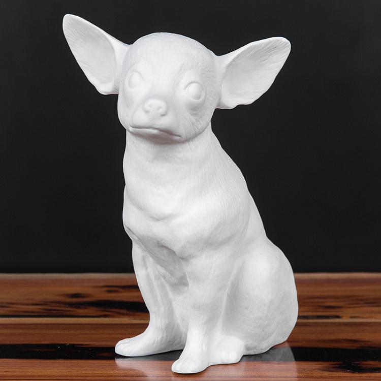 Фарфоровая настольная лампа Чихуахуа Porcelain Chihuahua Lamp