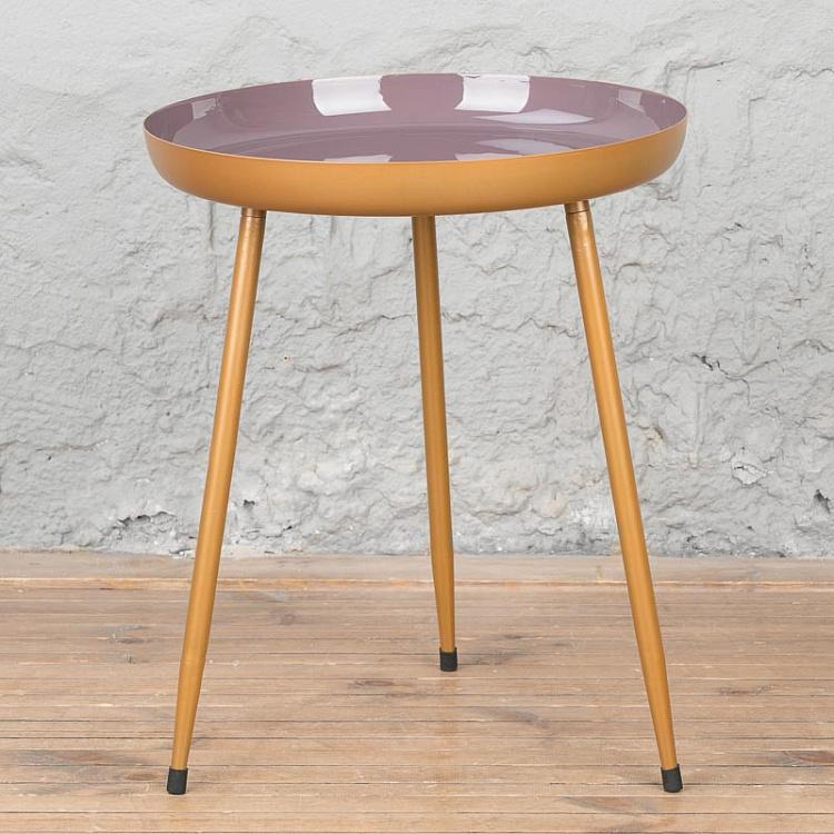 Лавандовый журнальный столик Шейдс, M Side Table Shades Gold/Lavender Medium