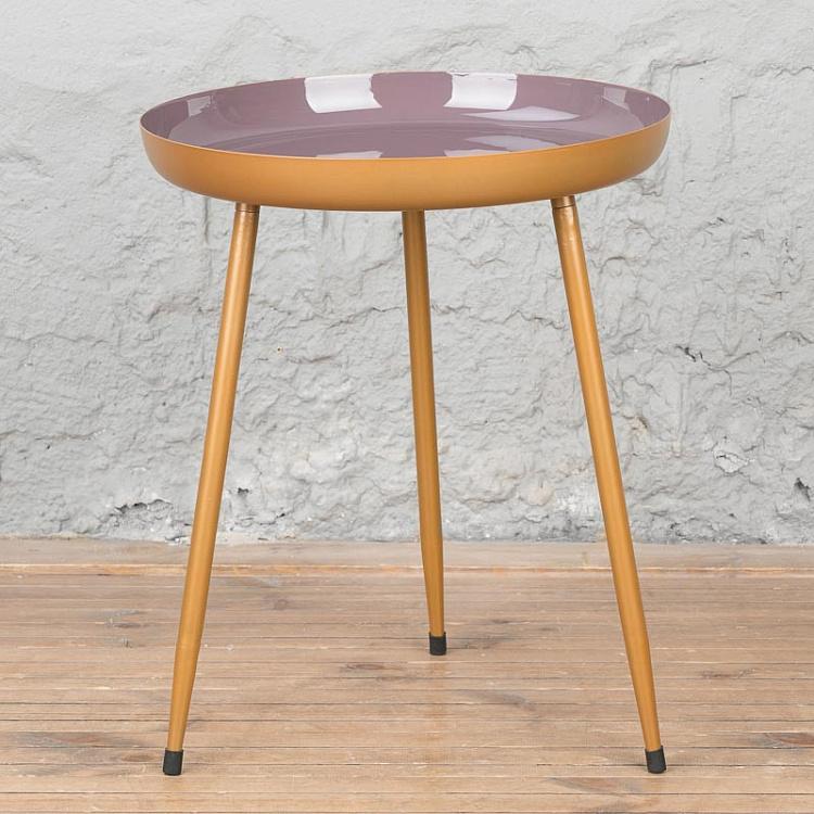 Side Table Shades Gold/Lavender Medium