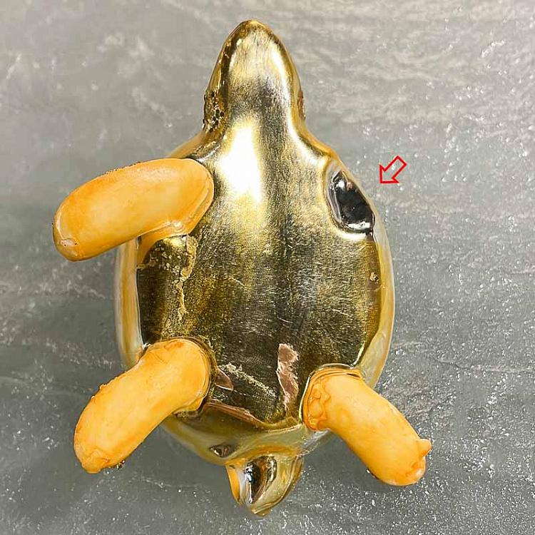 Ёлочная игрушка Бирюзовая черепаха дисконт1 Glass Hanger Tortoise Turquoise 9 cm discount1