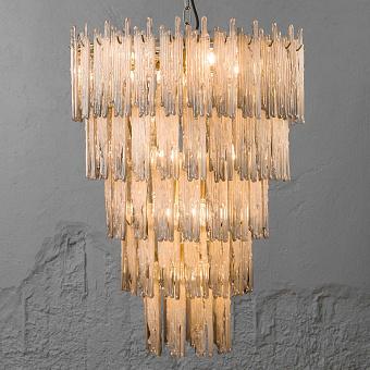 Люстра Saint Roch Chandelier Large стекло Smoke Frosted Glass