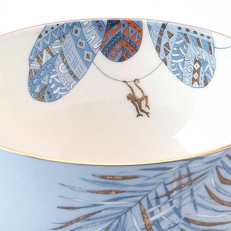 Чайная пара с деревом на кружке Африка Africa Tea Cup And Saucer Tree Blue