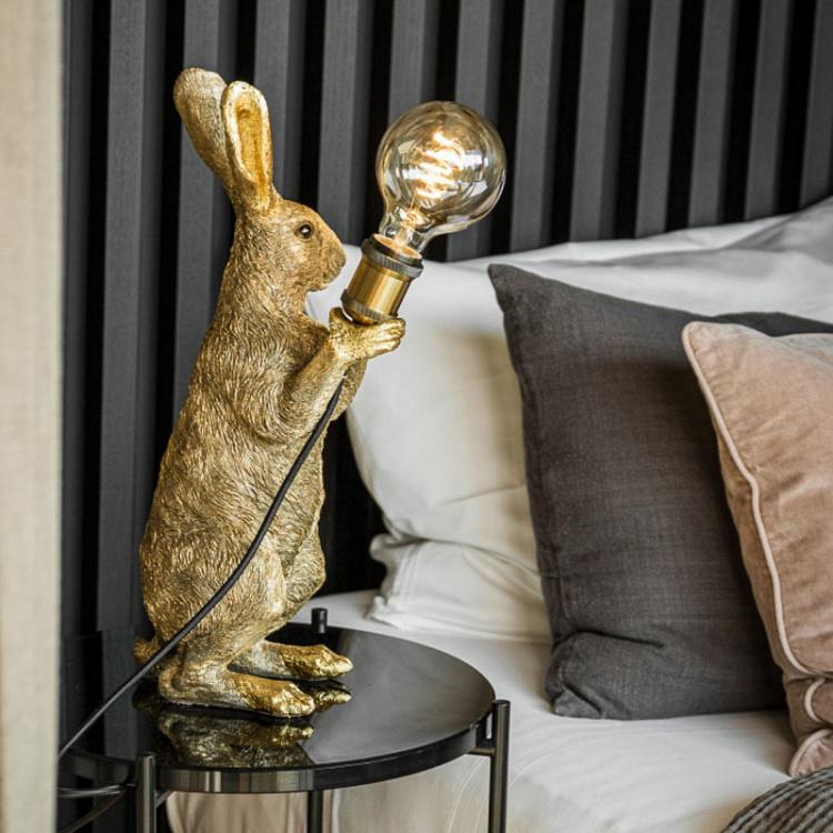Настольная лампа Золотой кролик Table Lamp Golden Bunny