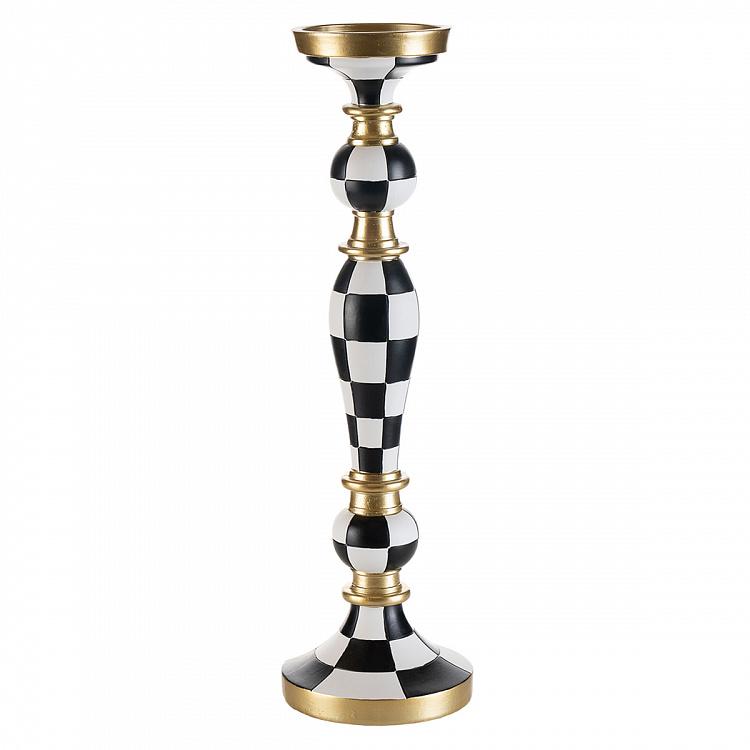 Клетчатый подсвечник, M Checkered Candlestick Medium