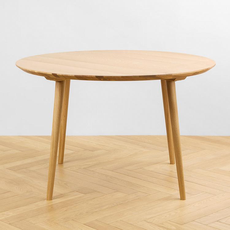 Круглый дубовый обеденный стол Round Table Oak
