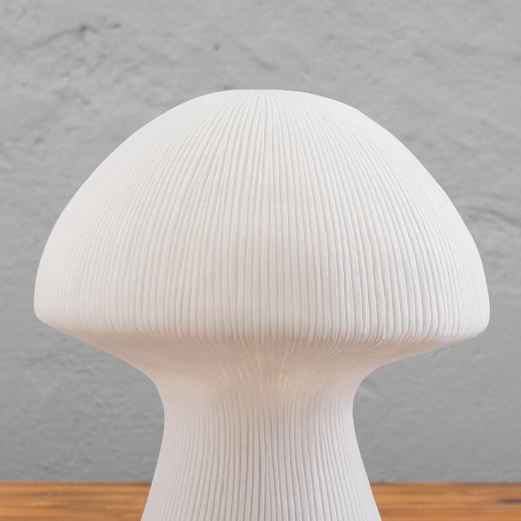 Ребристая настольная лампа с лампочкой внутри Гриб Ribbed Mushroom Lamp Large