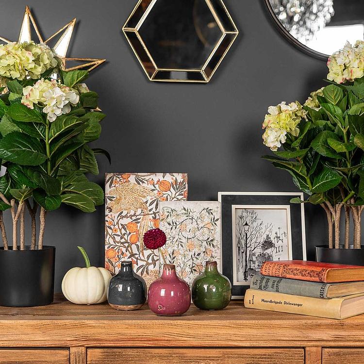 Керамическая зелёная мини-ваза Ceramic Vase Olive Green Mini