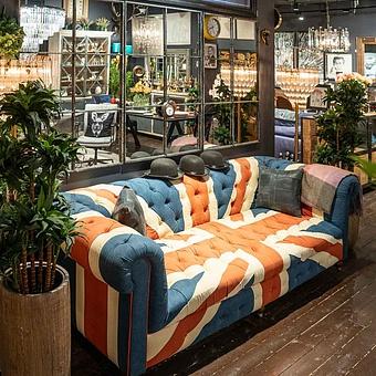 Декоративная подушка Navy Cushion натуральная кожа Navy - ракурс 9