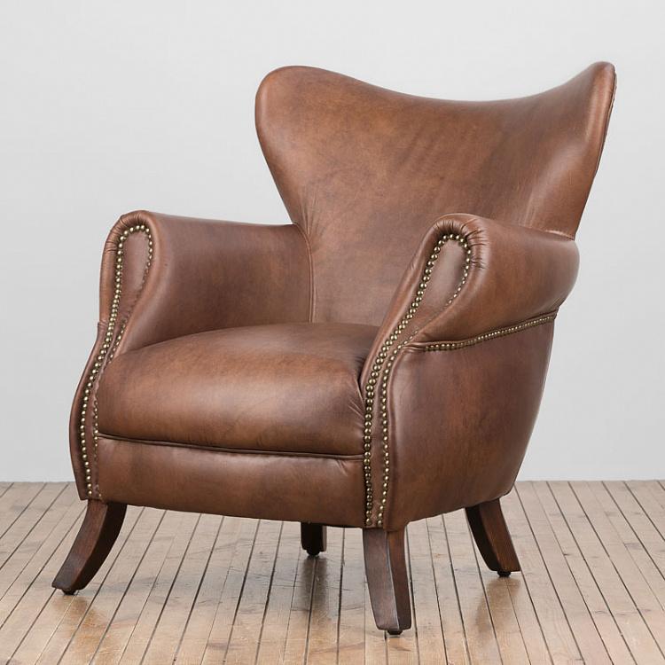 Кресло Ученого, тёмные ножки Scholar Armchair, Antique Wood