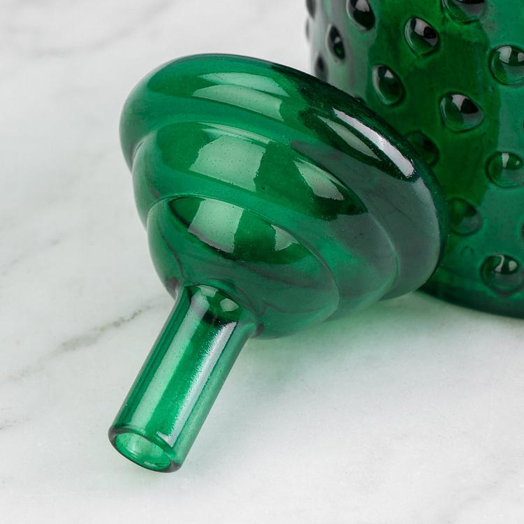 Зелёный в горошек графин Dotted Green Carafe With Stopper