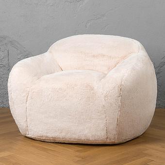 Кресло Snug Chair искусственный мех Grizzly Grey