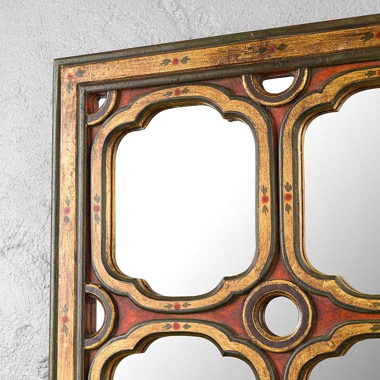 Зеркало в расписанной вручную раме Кастилия Castillan Handpainted Mirror