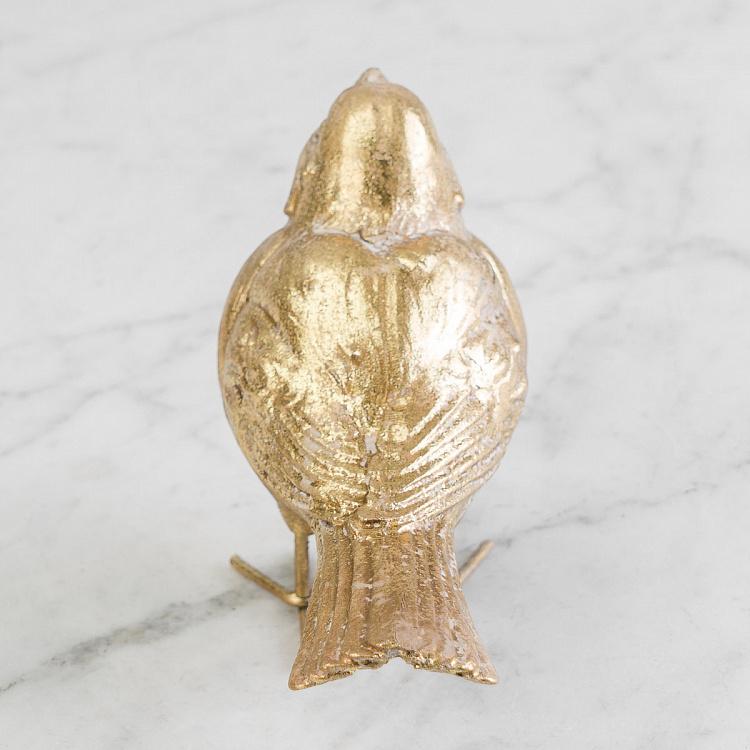 Статуэтка Золотая поющая птица Golden Bird Head Up Figurine