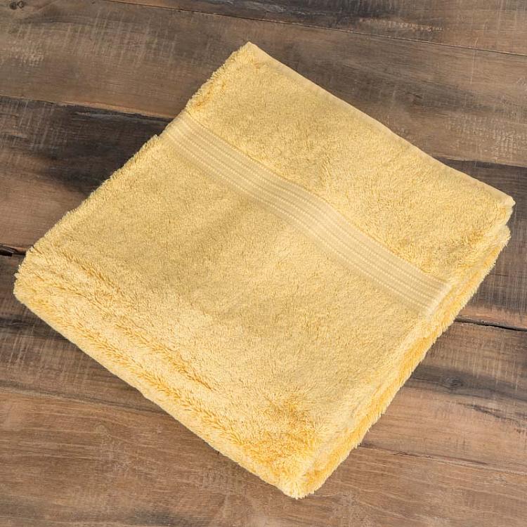 Светло-жёлтое махровое банное полотенце Лондон 70x140 см London Towel Light Gold 70x140 cm