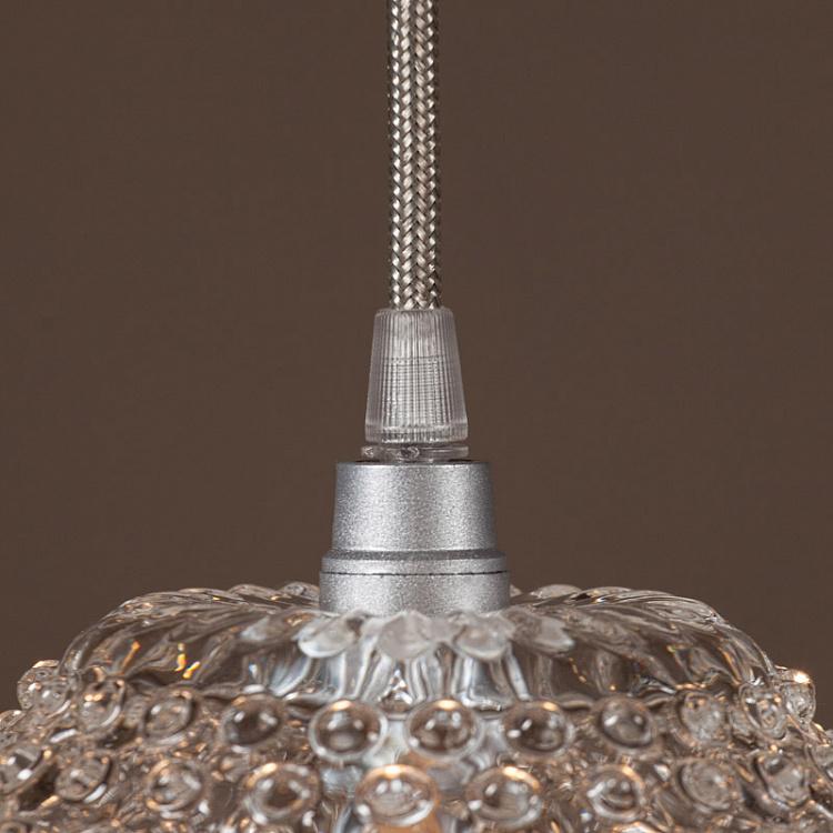 Подвесной светильник Диамант из прозрачного стекла Diamond Tip Hanging Lamp Clear Glass