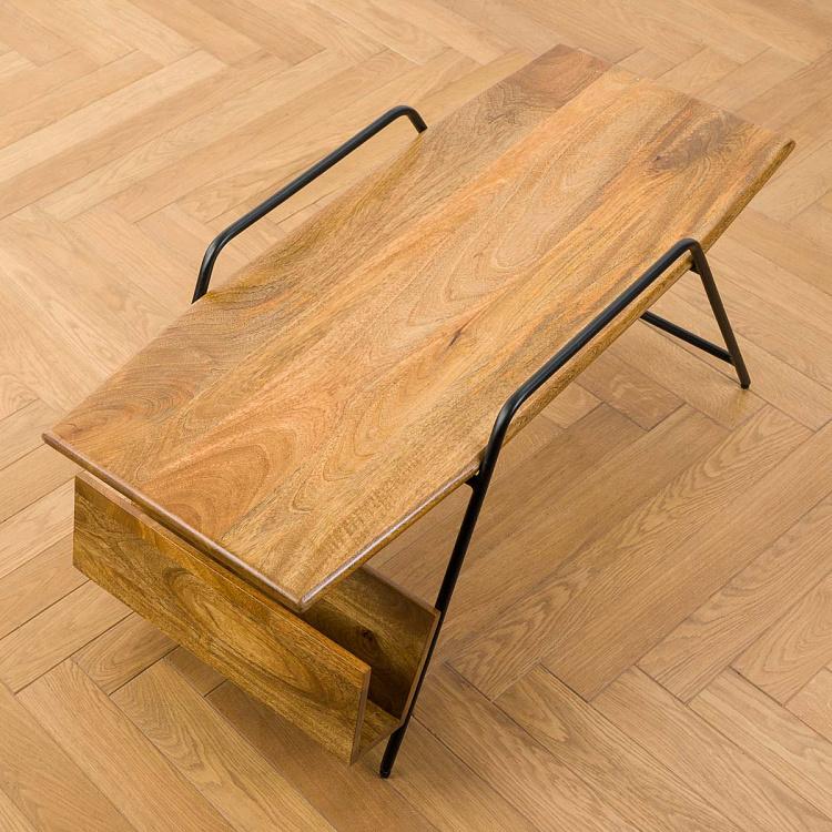 Журнальный стол с полкой для журналов Очень просто Easypeasy Coffee Table With Magazine Holder