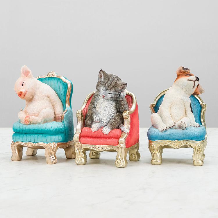 Статуэтка Cat On Armchair - ракурс 9