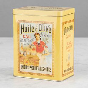 Huile D'Olive Metal Box Vertical