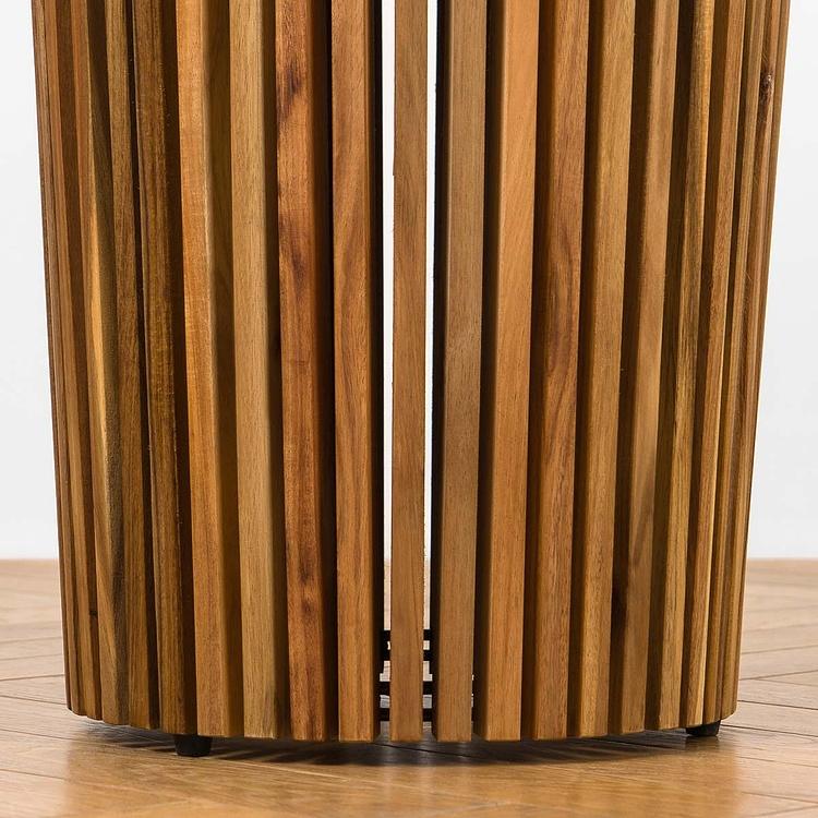 Кашпо Effectory Timberline Tall Pot Dark Wood Small - ракурс 4