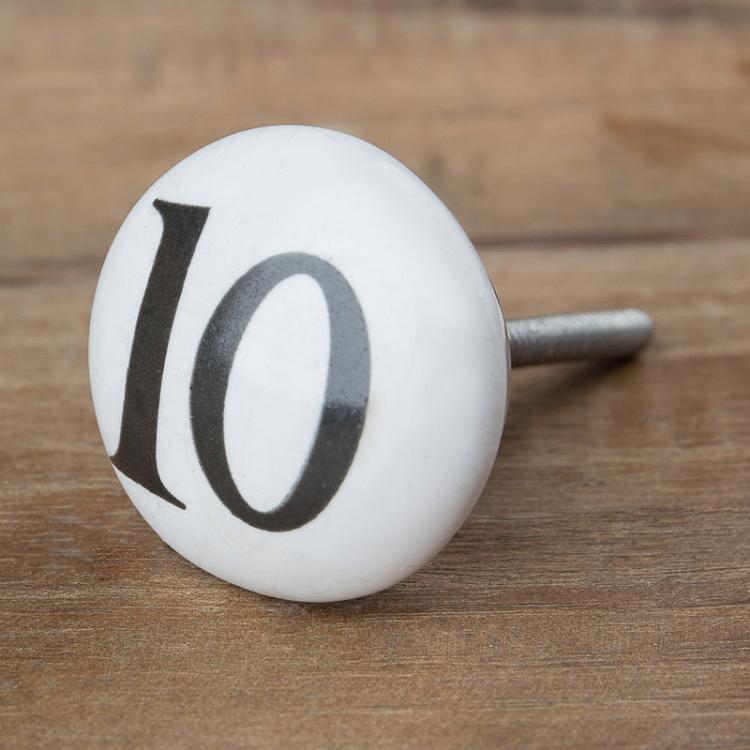 Мебельная ручка Цифры 10 Number Knob 10