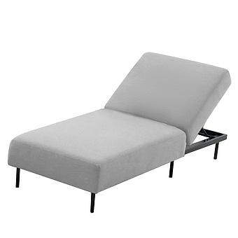 Садовый шезлонг-лежак Chic Lounger, Black акриловая ткань Lead Chine