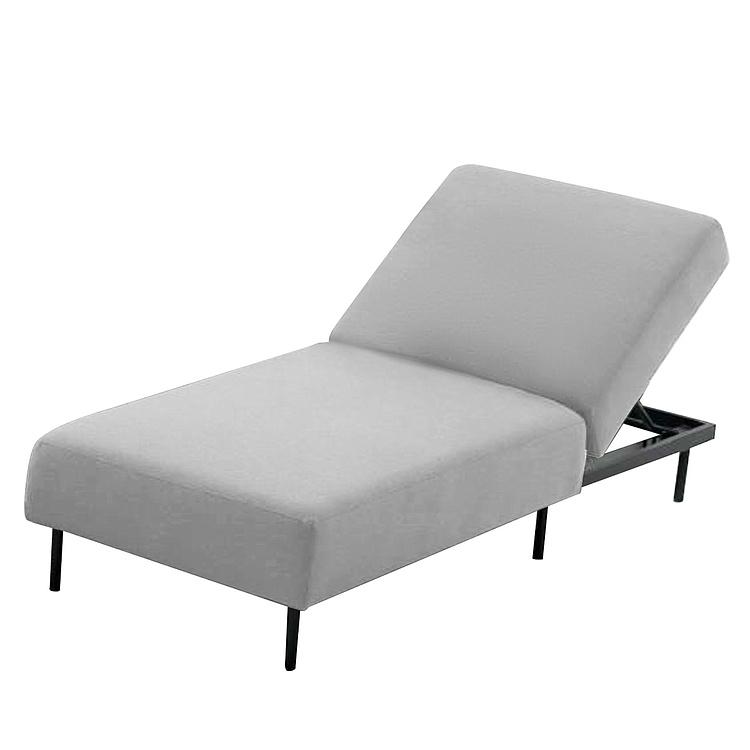 Садовый шезлонг-лежак Chic Lounger, Black акриловая ткань Lead Chine