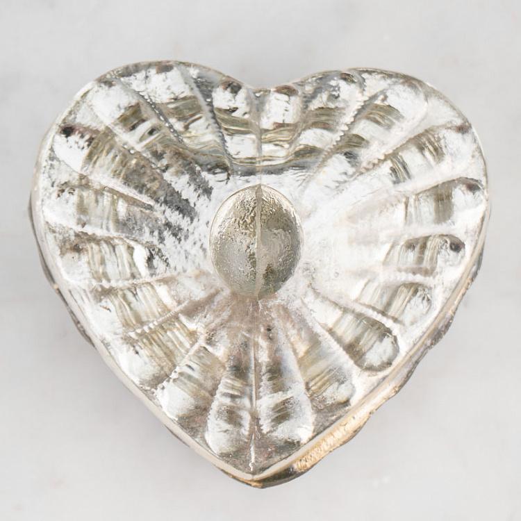 Свеча в подсвечнике в форме сердца Heart Glass Box With Candle