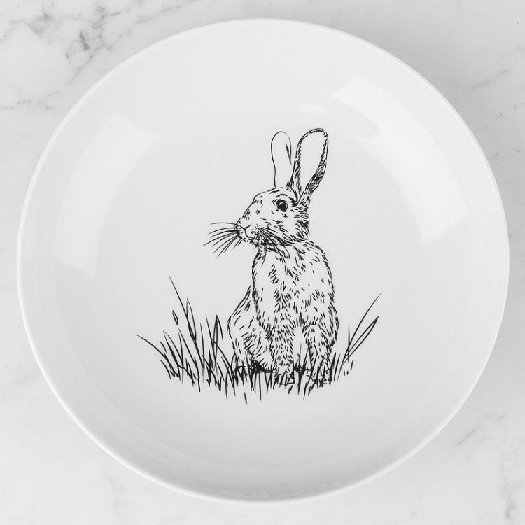 Глубокая тарелка Заяц на поляне Hare In The Meadow Deep Plate
