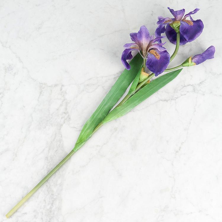 Искусственный цветок Siberica Iris Dark Lilac 80 cm - ракурс 3