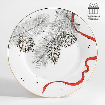 Тарелка New Year Pine Dessert Plate