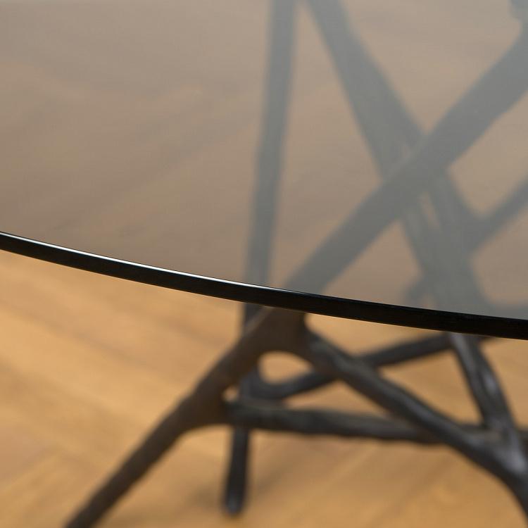 Обеденный круглый стол Чирчео Circeo Dining Table, Antracite Steel