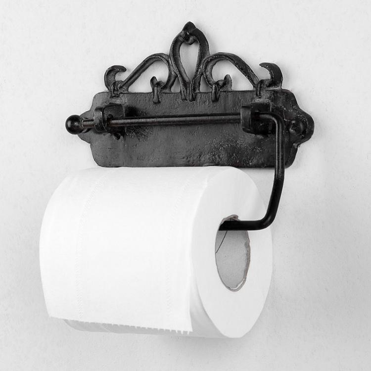 Держатель туалетной бумаги цвета состаренного металла Toilet Roll Holder Hanging Iron Antic