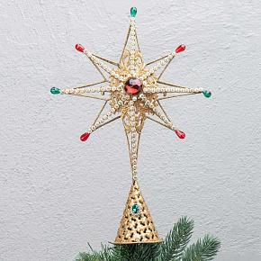 Wire Jewel Northern Star Tree Topper Multi 35 cm