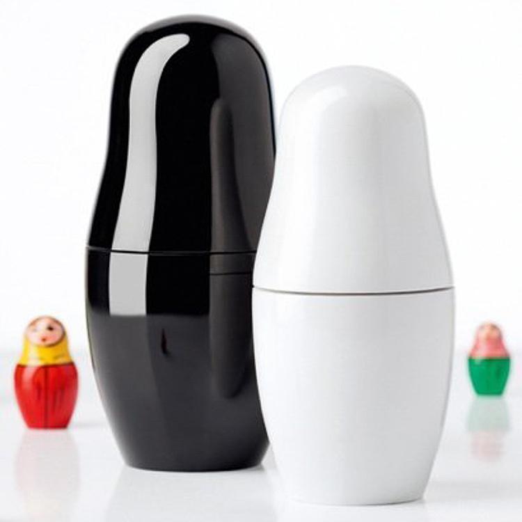 Мельница для специй Белая матрёшка Matryoshka Spice Mill White