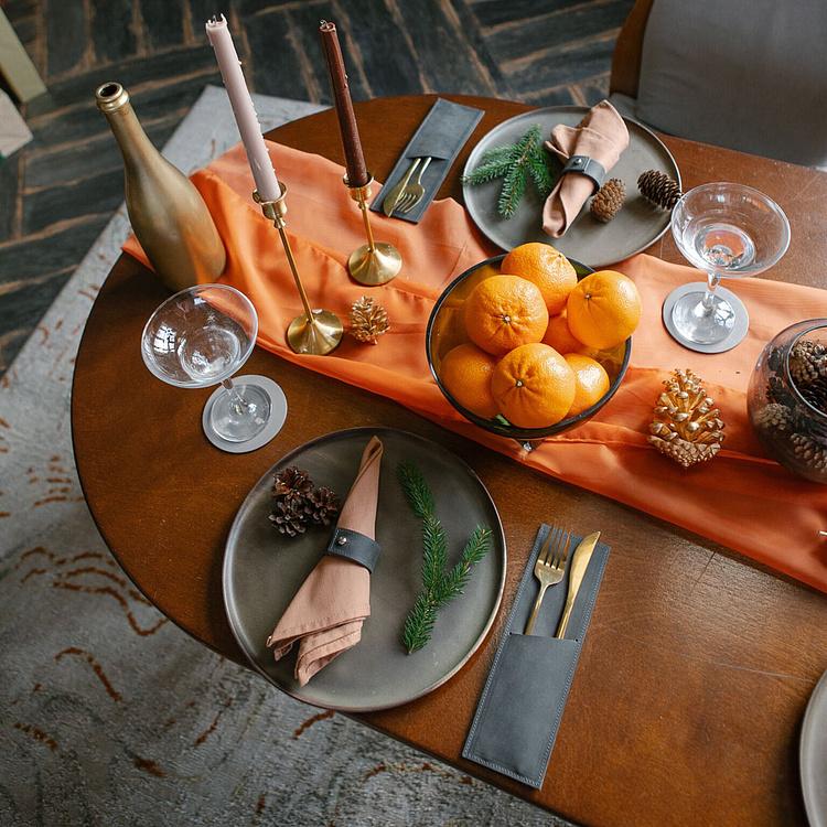 Набор из двух конвертов для столовых приборов Смоки Set Of 2 Cutlery Envelopes Smoky