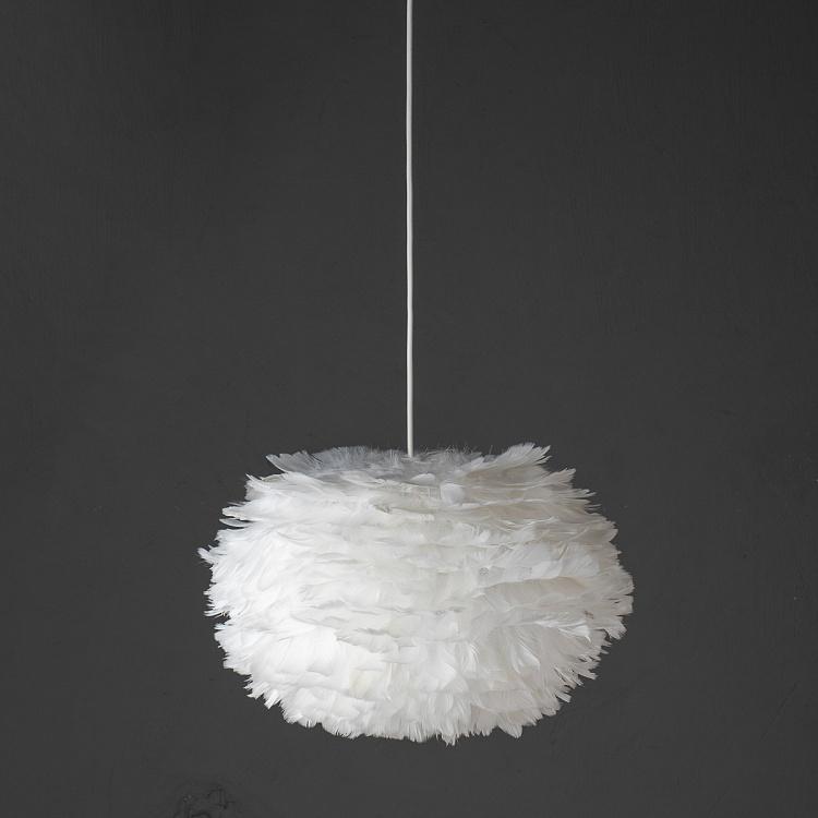 Подвесной светильник Эос на белом проводе, M Eos Hanging Lamp With White Cord Medium