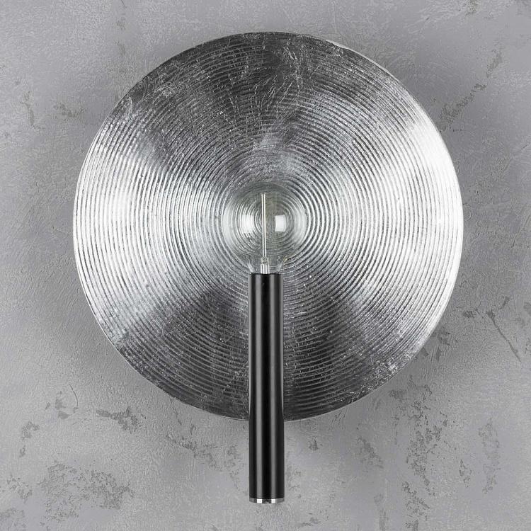 Бра Орбис, серебряная поталь, M Wall Lamp Mind And Object Orbis Medium, Potal Silver