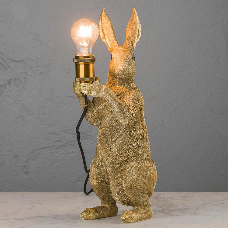 Настольная лампа Золотой кролик Table Lamp Golden Bunny