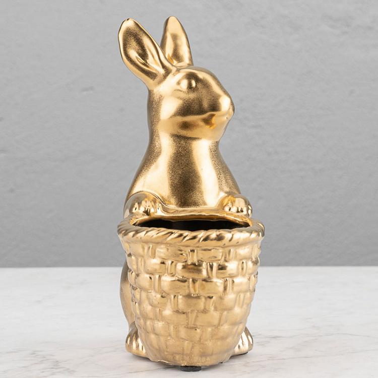 Фигурка Заяц с корзиной Bunny With Basket Figurine