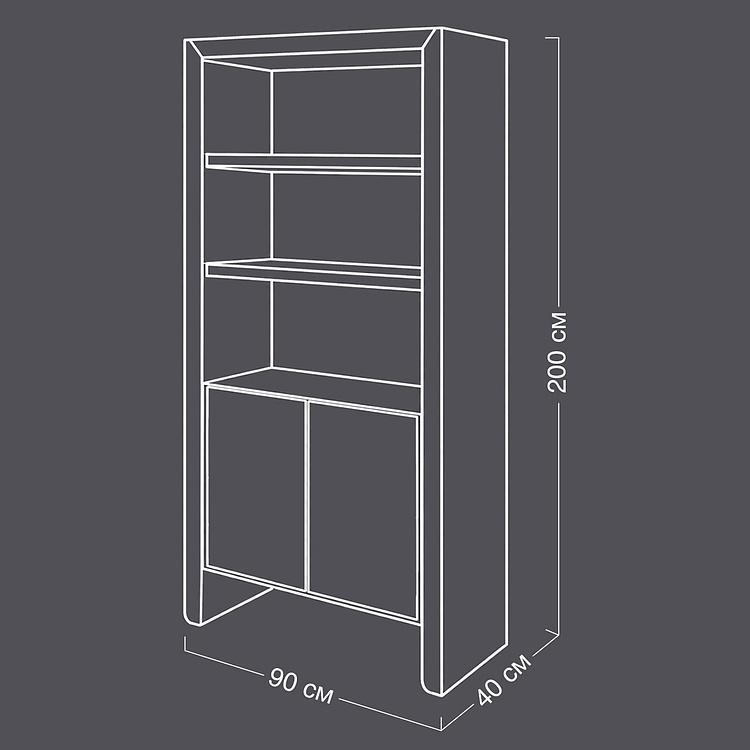 Стеллаж Greta Shelf With 2 Doors - ракурс 13