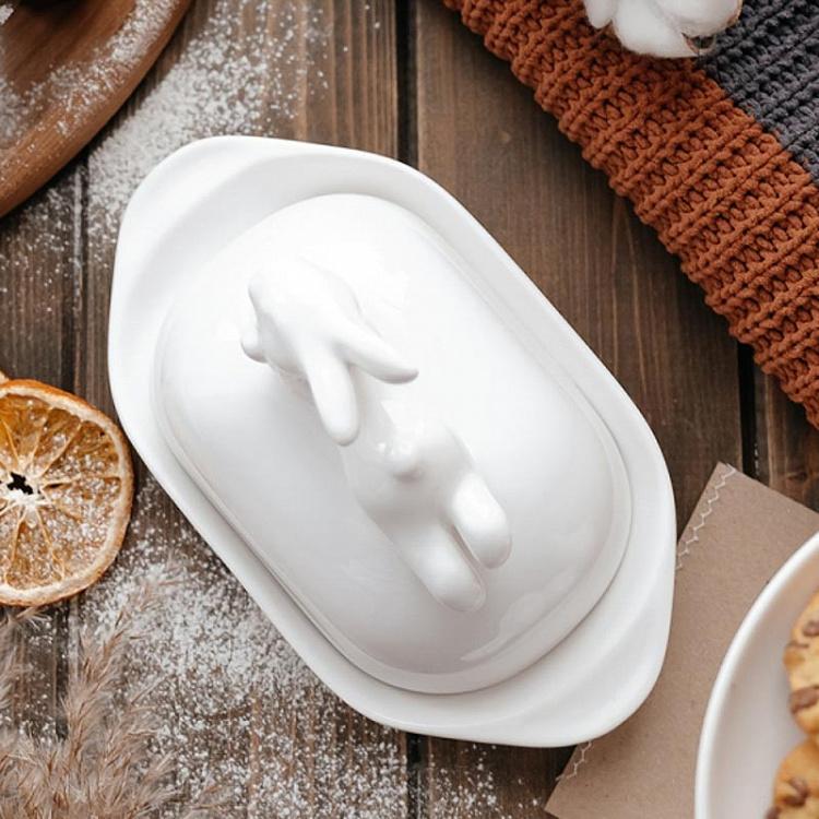 Маслёнка с кроликом Rabbit Butter Dish