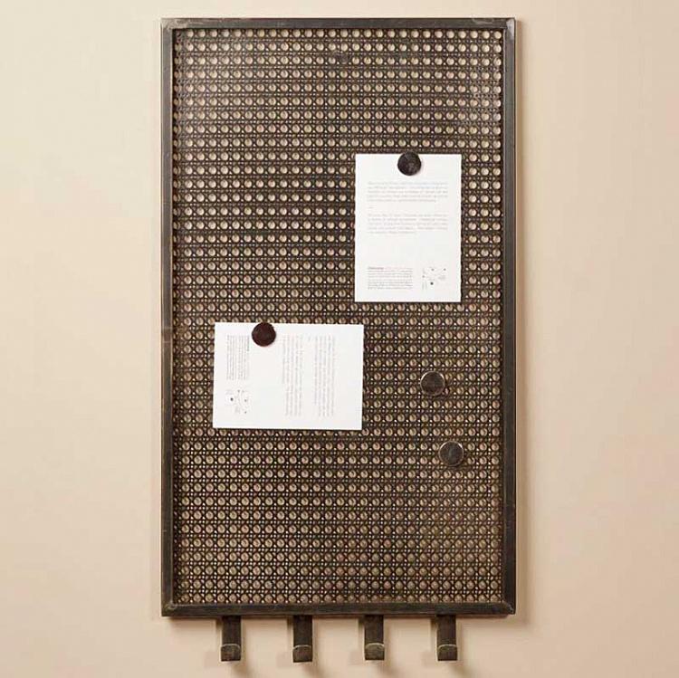 Магнитная доска с четырьмя крючками Wall Magnetic Board With 4 Hooks