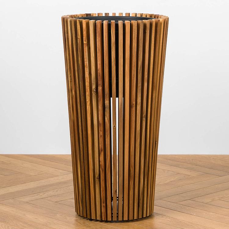 Кашпо Effectory Timberline Tall Pot Dark Wood Large