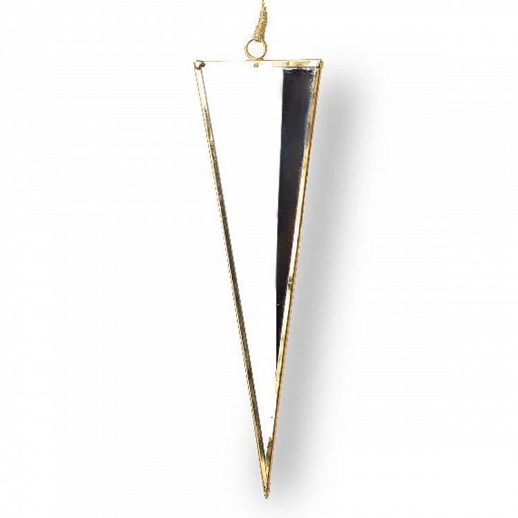 Triangular Mirror Pendant 20 cm