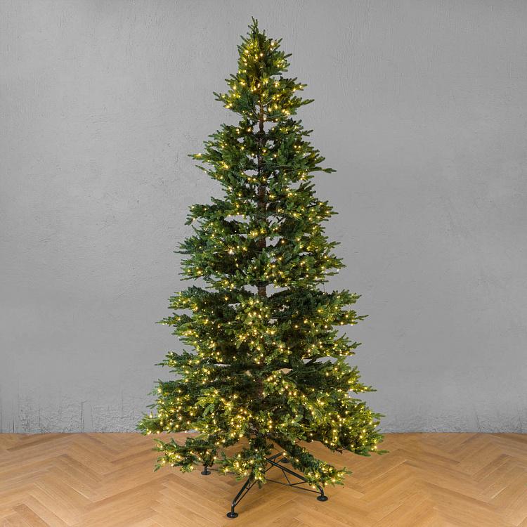 Green Spruce With 2020 LED Bulbs 350 cm