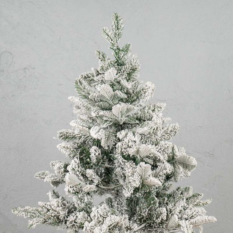 Искусственная заснеженная новогодняя ёлка с led-гирляндой, 152 см Snow-Covered Spruce With 250 LED Bulbs 152 cm