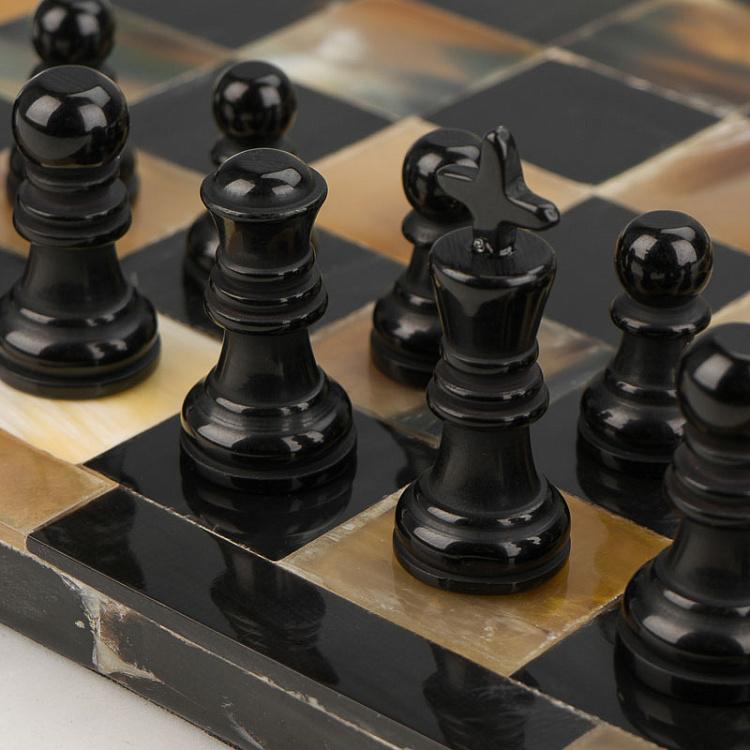 Настольная игра шахматы из рога Буффало Buffalo Chess Game